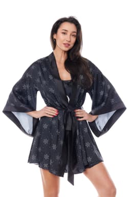 Krásný župan Aster robe black - Anais 1