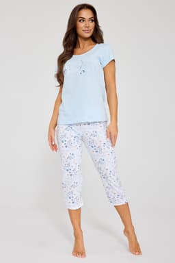 DÁMSKÉ PYŽAMO KR 466/344 SO DELICATE 3-PACK modrá 4