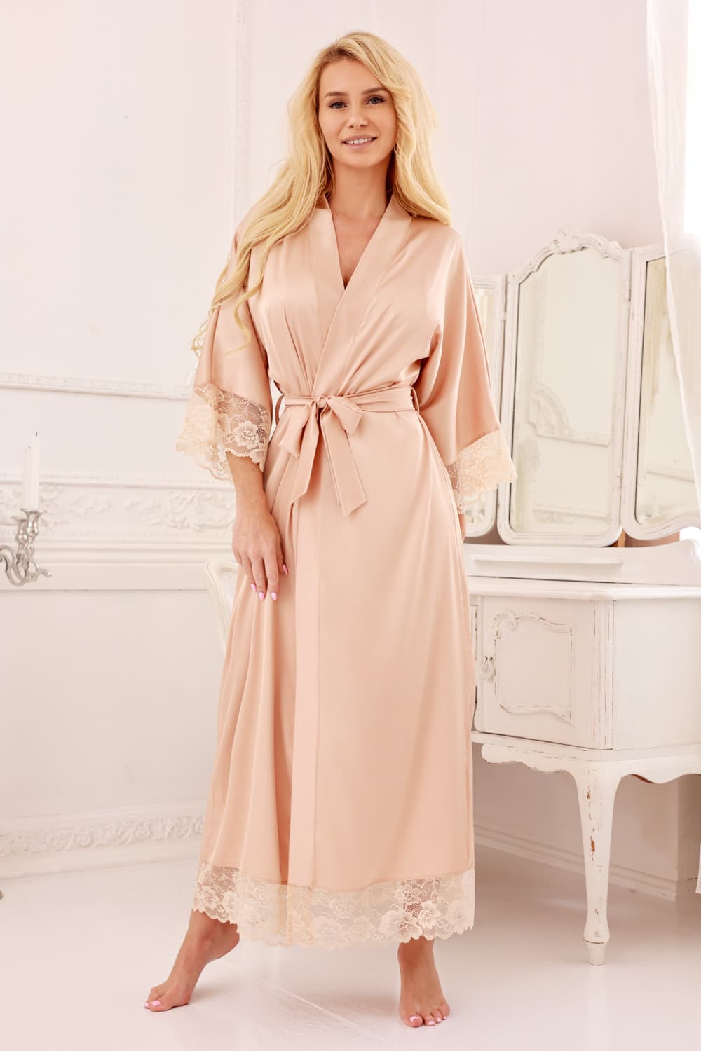 Dlouhý župan model 218049 Kalimo