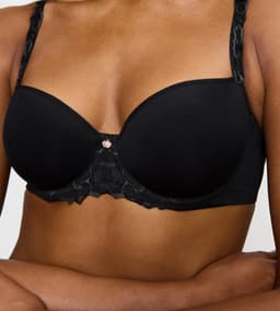 WILD AZALEA FLORALE - Lehká vyztužená balkonetka se 3D kosticemi Triumph BLACK 5