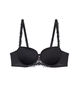 WILD AZALEA FLORALE - Lehká vyztužená balkonetka se 3D kosticemi Triumph BLACK 3