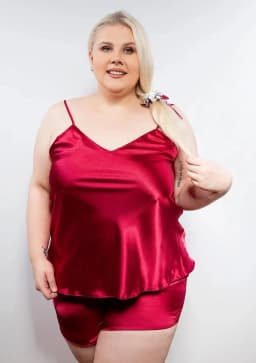 Dámský komplet Dkaren Karen 3XL Červená 8