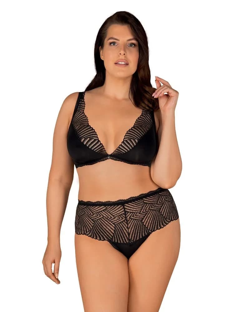 Poutavý set Klarita set 2XL/3XL - Obsessive černá